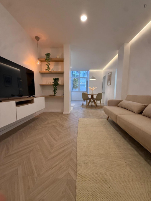 Modern 1 Bedroom Apartment with a terrace close to National Pantheon - Lisbonne - chambre - ImmoJeune
