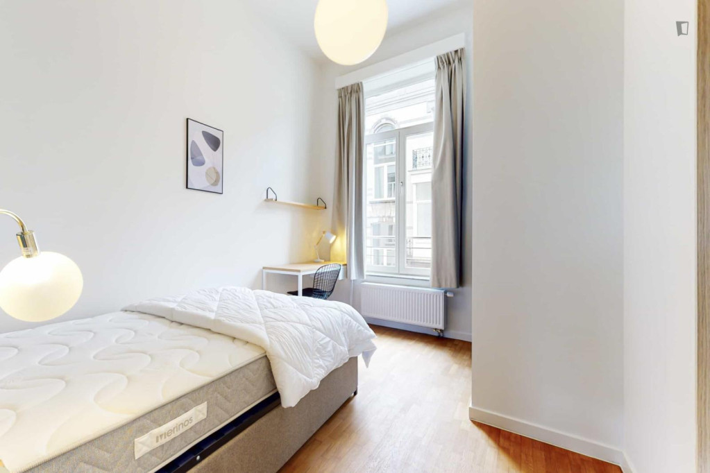 Lovely ensuite double bedroom near Maelbeek metro - Bruxelles - chambre - ImmoJeune