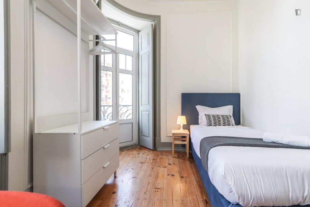 Appealing single bedroom in Campo de Ourique  - Lisbonne - chambre - ImmoJeune