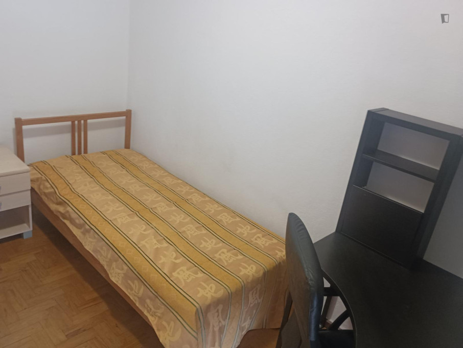 Pleasant bedroom in a 3-bedroom flat - Lisbonne - chambre - ImmoJeune