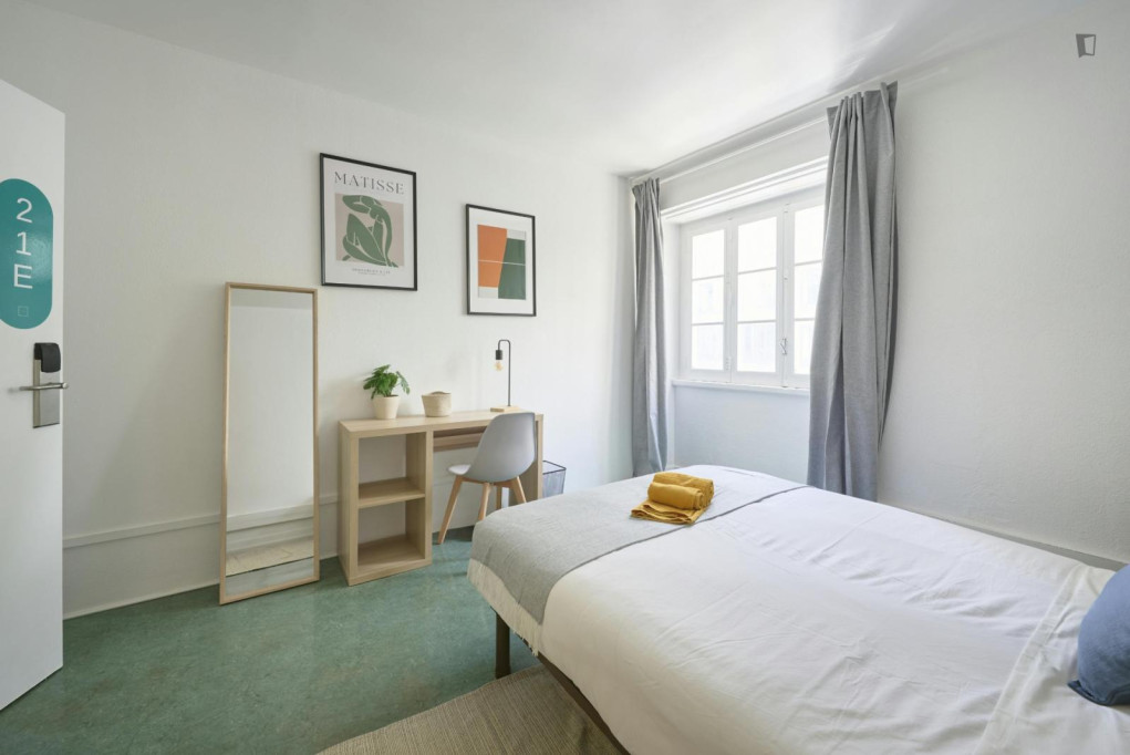 Sublime double bedroom near Parque Eduardo VII - Lisbonne - chambre - ImmoJeune