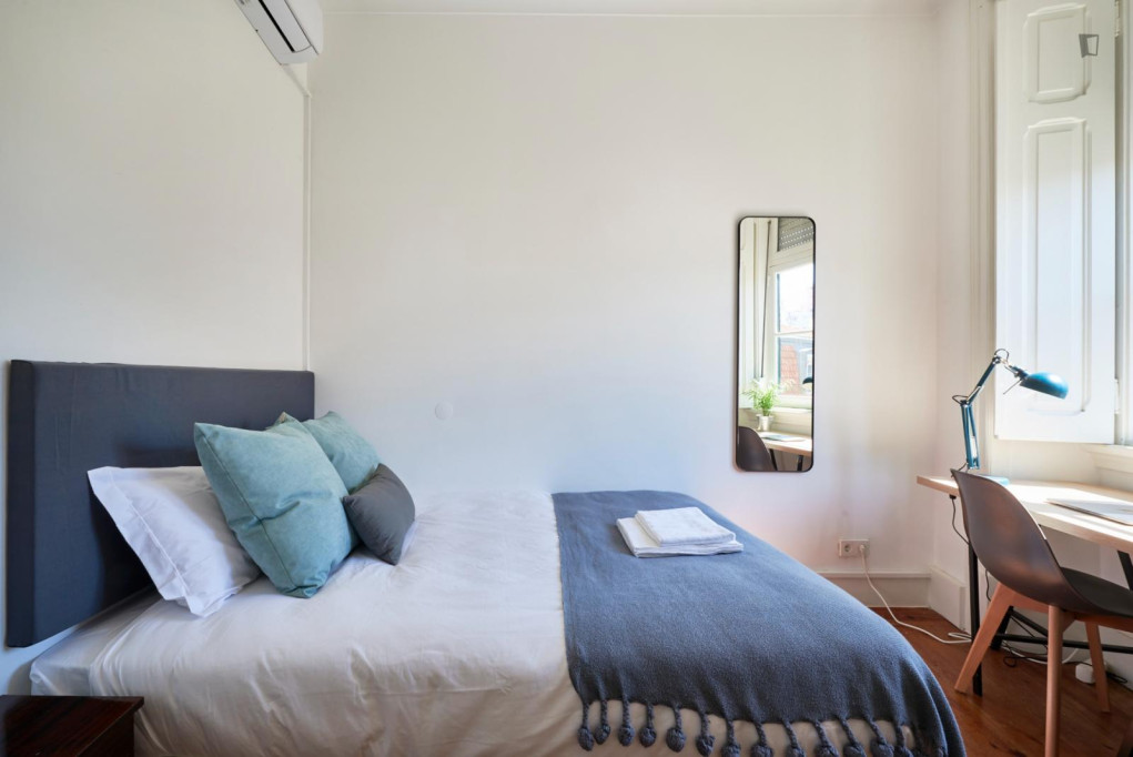 Beautiful double bedroom in the center of Lisbon - Lisbonne - chambre - ImmoJeune