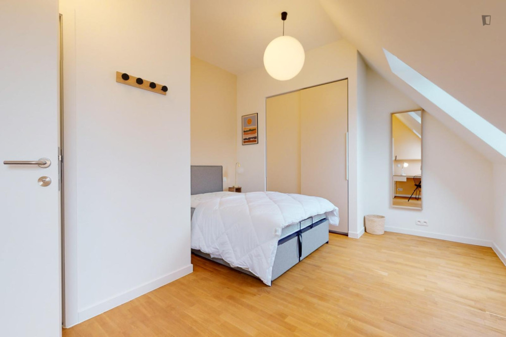 Cosy ensuite single bedroom near Schuman metro - Bruxelles - chambre - ImmoJeune