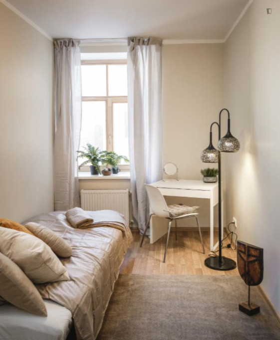 Bright single bedroom near the centre of Riga - Riga - chambre - ImmoJeune
