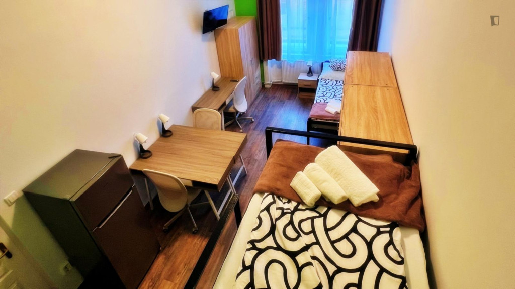 Upper bunk bed in a comfy triple bedroom, in Ferencváros - Budapest - chambre - ImmoJeune