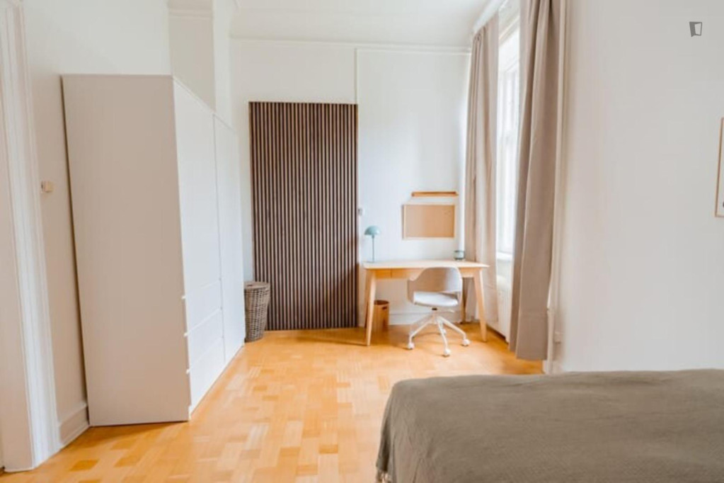 Superb double bedroom near the Frederiksberg Allé metro - Copenhagen - chambre - ImmoJeune