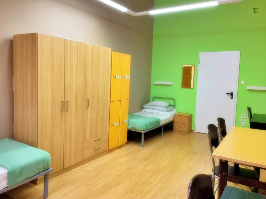 Bed in an appealing twin bedroom, near the Boráros tér train station - Budapest - chambre - ImmoJeune