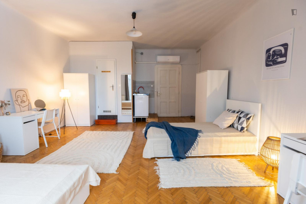 Cosy twin bedroom near Bajcsy-Zsilinszky út metro - Budapest - chambre - ImmoJeune