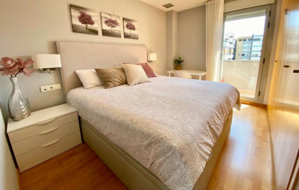 Neat double ensuite bedroom in Castellón de la Plana - Castello de la Plana - chambre - ImmoJeune