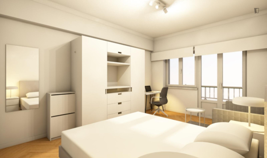 Delightful Double Bedroom with a balcony close to Lusíada University - Lisbonne - chambre - ImmoJeune