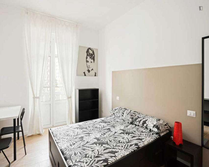 Cozy double bedroom near Primaticcio M1 metro station - Milan - chambre - ImmoJeune