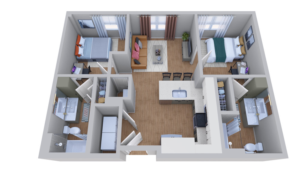 Noble 2500 | Student Housing - Austin - chambre - ImmoJeune