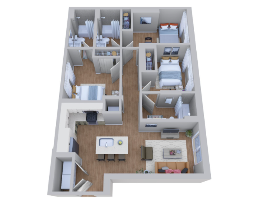 Noble 2500 | Student Housing - Austin - chambre - ImmoJeune