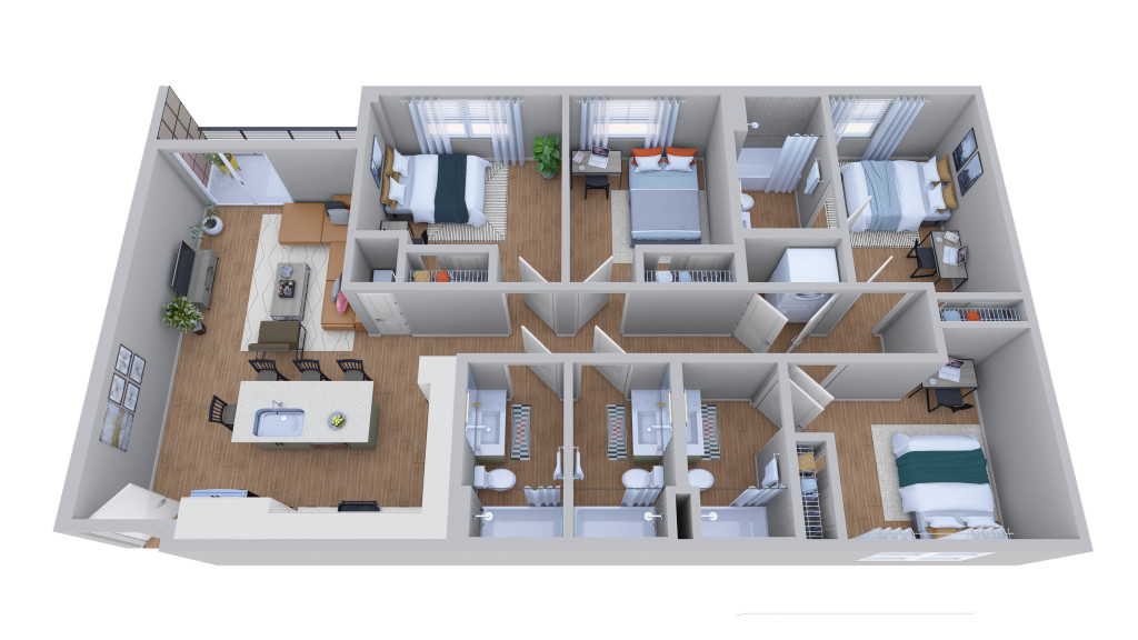 Noble 2500 | Student Housing - Austin - chambre - ImmoJeune