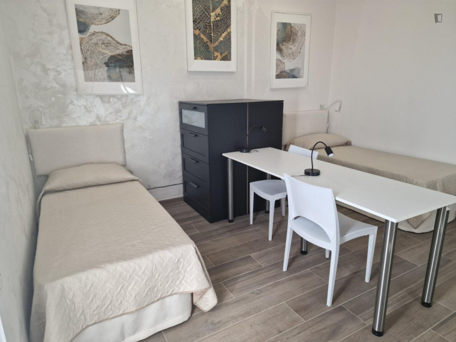 Twin Bedroom in a Shared Apartment in Turin - Turin - chambre - ImmoJeune