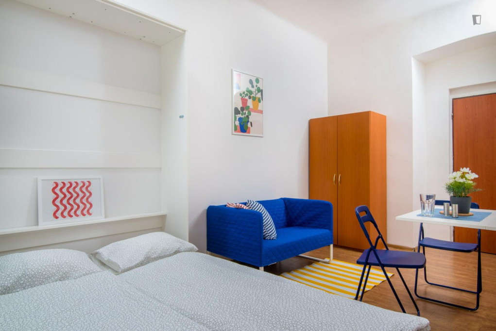 Nice studio near Vršovice train station - Prague - chambre - ImmoJeune