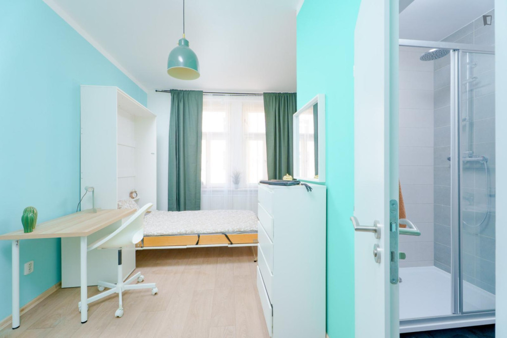 Colourful studio near the Vršovice train station - Prague - chambre - ImmoJeune