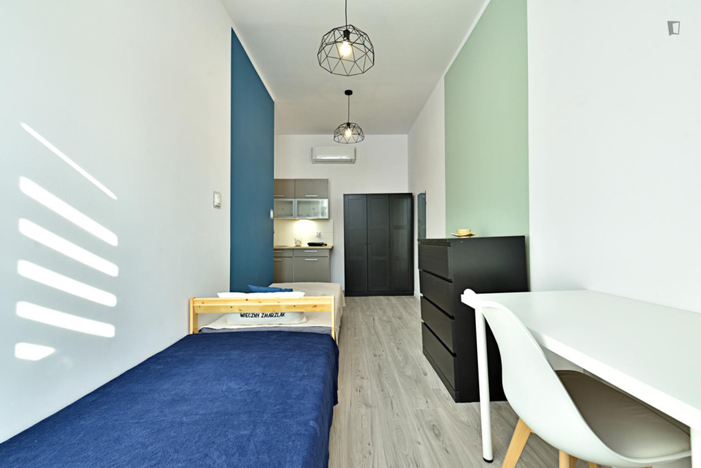 Comfy single bedroom in Old Polesie - Lodz - chambre - ImmoJeune