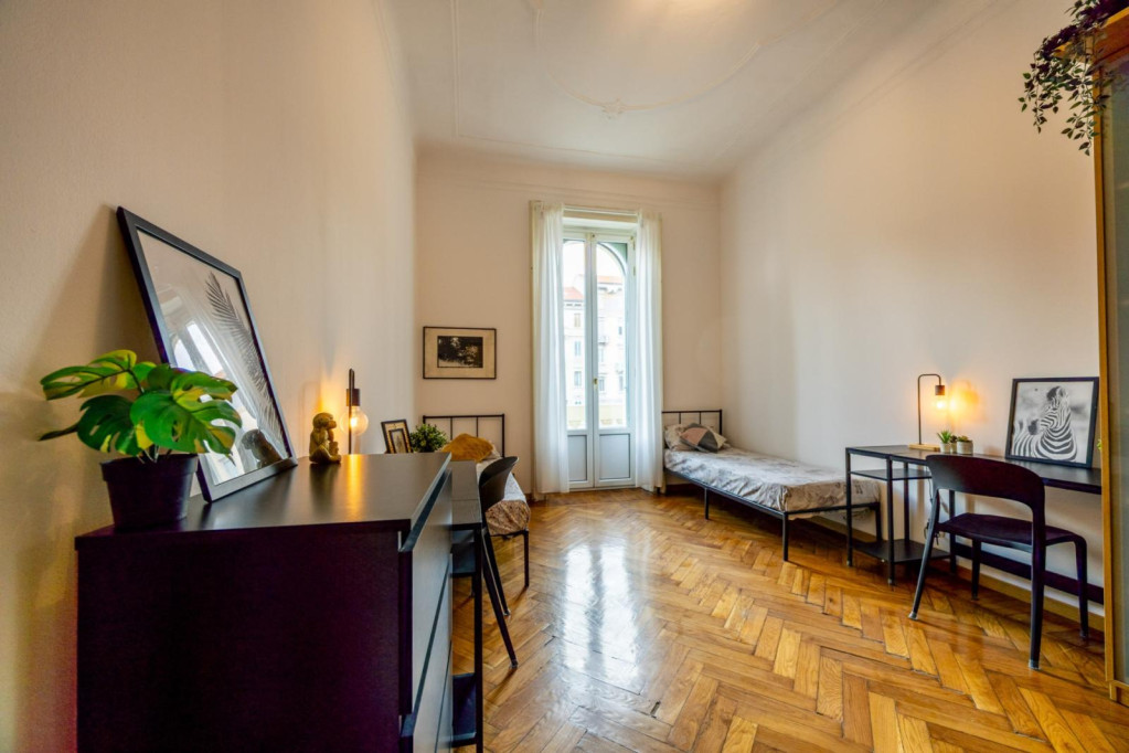Appealing twin bedroom in Loreto - Milan - chambre - ImmoJeune