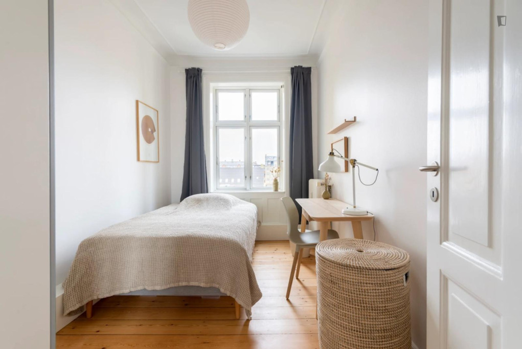 Bright single bedroom in Nørrebro - Copenhagen - chambre - ImmoJeune