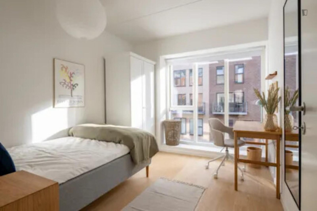 Stylish single bedroom in shared flat close to the Aalborg Universitet - Copenhagen - chambre - ImmoJeune