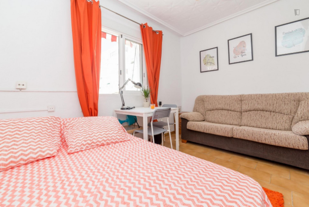 Lovely double bedroom in a 4-bedroom apartment, in El Pla del Real - Valence - chambre - ImmoJeune