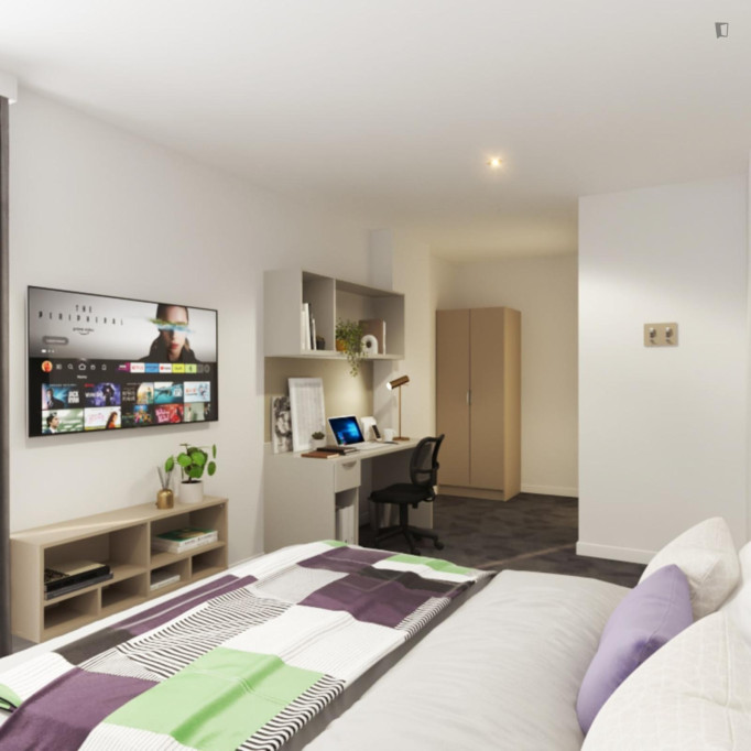 Bedroom in a shared apartment (True Superior Apartment) - Leicester - chambre - ImmoJeune
