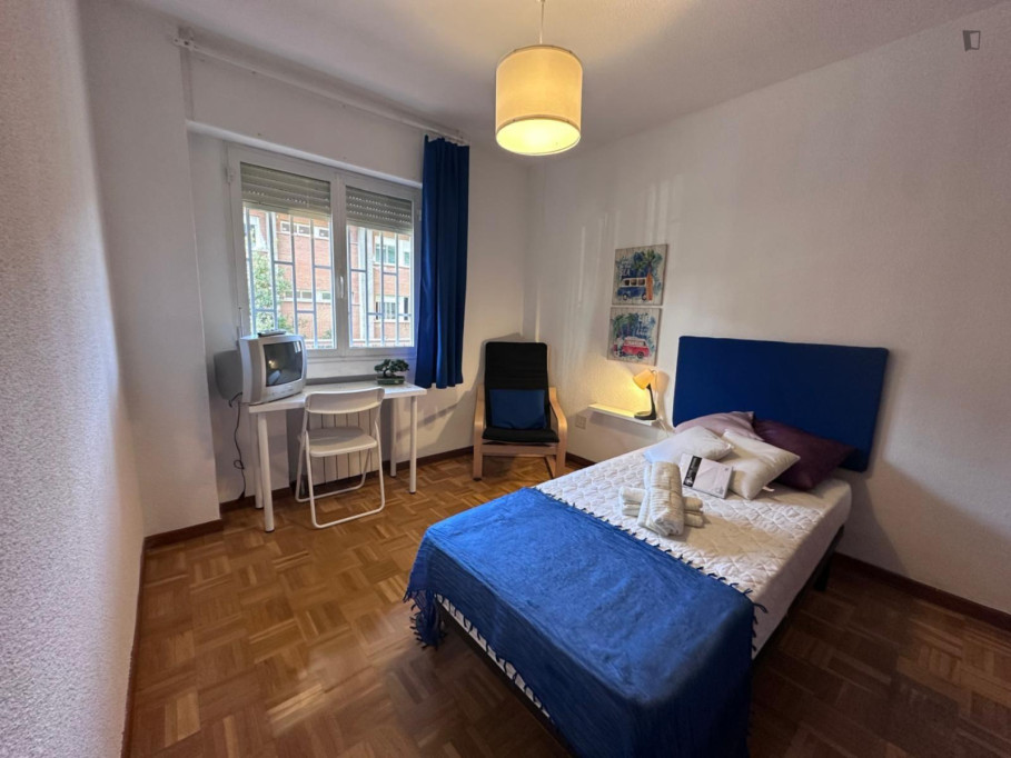 Amazing Single bedroom in a 5 bedroom apartment - Madrid - chambre - ImmoJeune