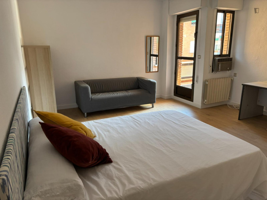 Beautiful 4-bedroom attic with balcony in central Madrid - Madrid - chambre - ImmoJeune