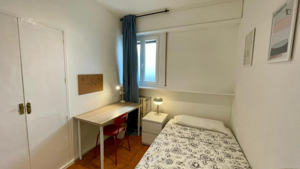 Neat single bedroom in Cuatro Caminos - Madrid - chambre - ImmoJeune