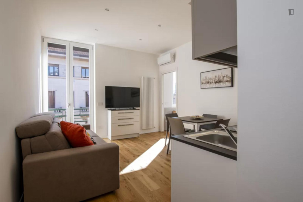 Sunny 1-bedroom apartment in the Zara area - Milan - chambre - ImmoJeune