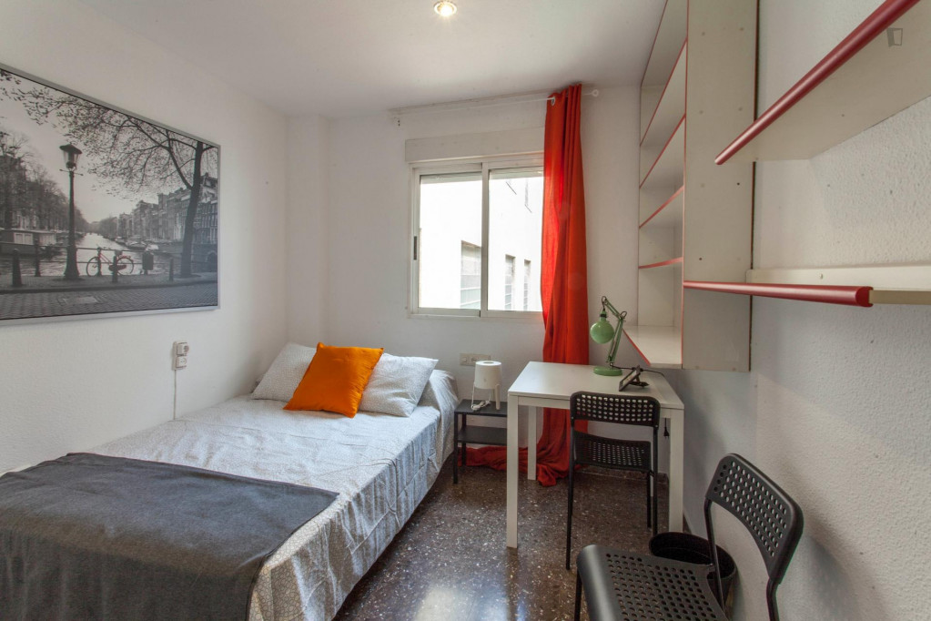 Graceful double bedroom in a student flat, in El Carme - Valence - chambre - ImmoJeune