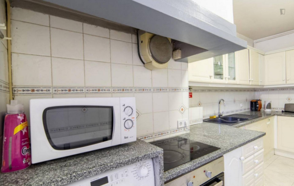 Bright double bedroom in Arroios with Balcony