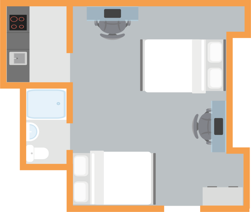 Bloomsbury Janet Poole House - London - chambre - ImmoJeune