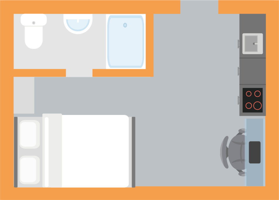 Riverside Glasgow - Glasgow - chambre - ImmoJeune