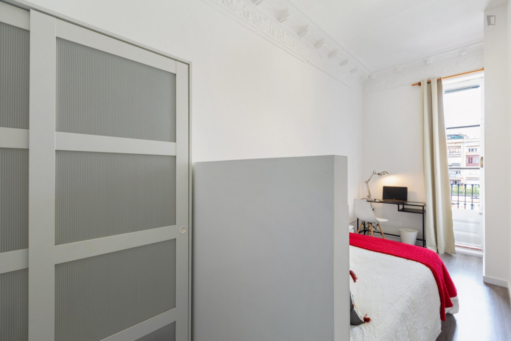 Airy and modern double bedroom in Dreta de l'Eixample - Barcelone - chambre - ImmoJeune