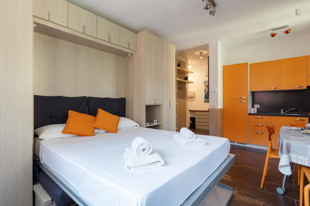 Comfortable studio close to Piazza Abbiategrasso - Chiesa Rossa metro station - Milan - chambre - ImmoJeune