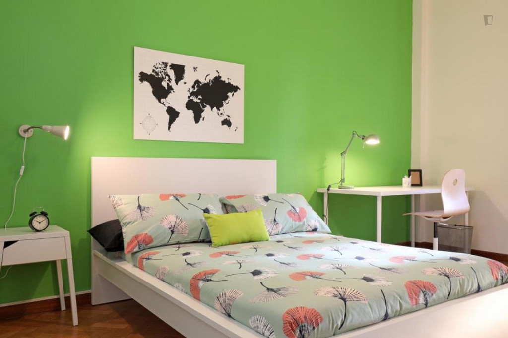 Lovely double bedroom in Garbatella - Rome - chambre - ImmoJeune