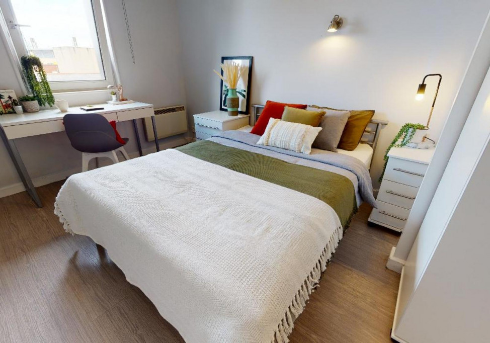 iQ Kerria Apartments - Manchester - chambre - ImmoJeune