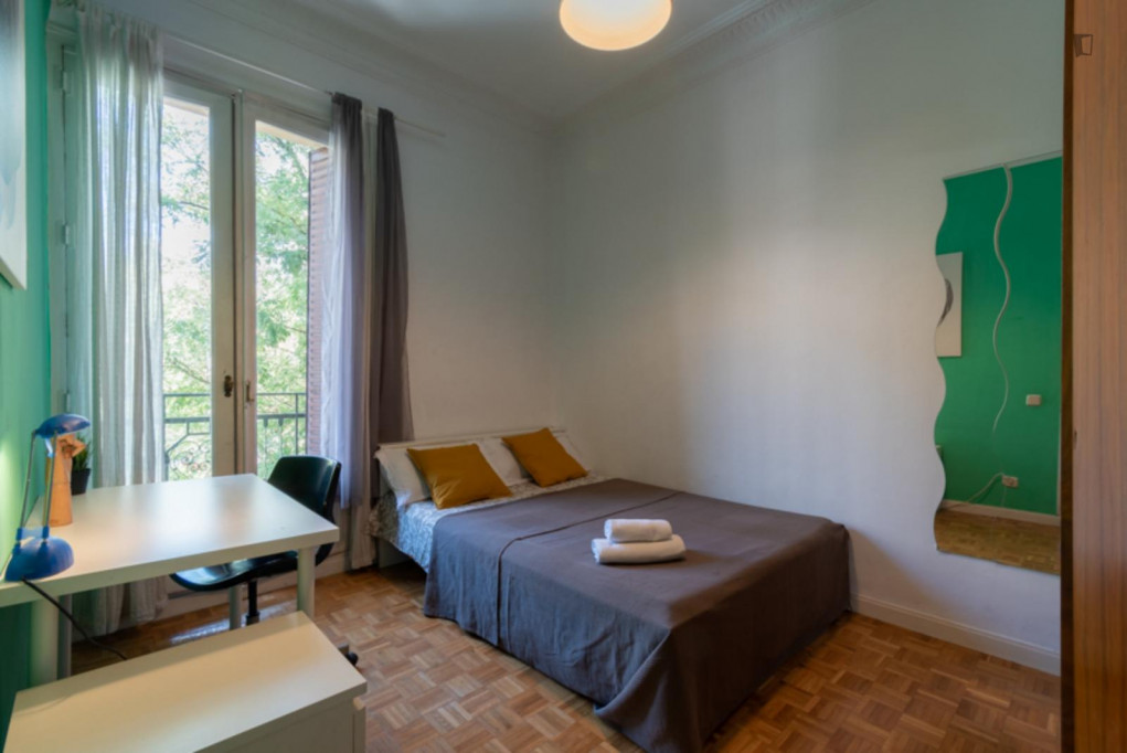 Attractive double bedroom near the Iglesia metro - Madrid - chambre - ImmoJeune