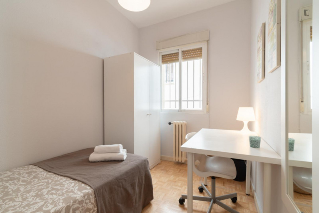 Single bedroom in 6-bedroom apartment - Madrid - chambre - ImmoJeune