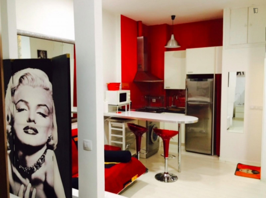 Studio near Gran Vía metro station - Madrid - chambre - ImmoJeune
