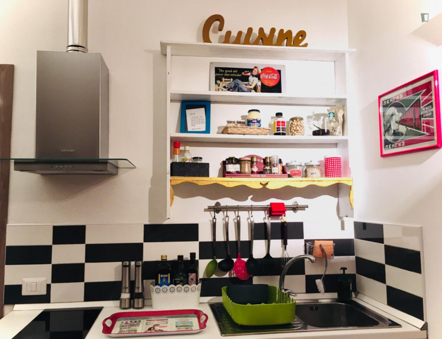Comfy 1-bedroom flat in Gorla neighbourhood, close to Gorla metro station - Milan - chambre - ImmoJeune