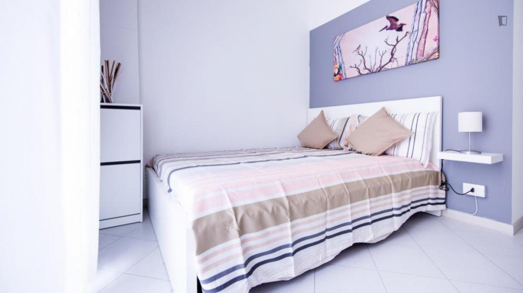 Nice double bedroom in a 4-bedroom apartment near Piazza Leonardo da Vinci - Milan - chambre - ImmoJeune