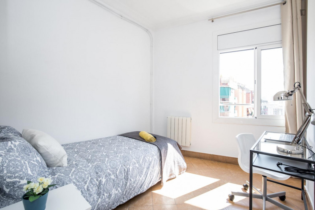Relaxing single bedroom near Parc del Clot - Barcelone - chambre - ImmoJeune