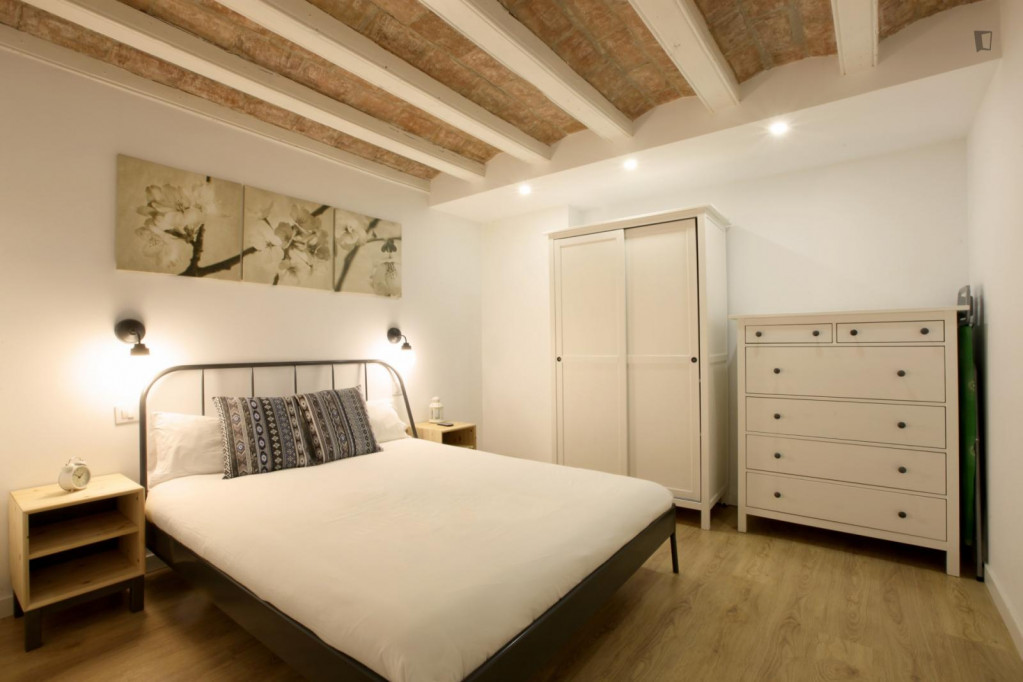 Beautiful 2-bedroom apartment near Universitat Pompeu Fabra - Barcelone - chambre - ImmoJeune