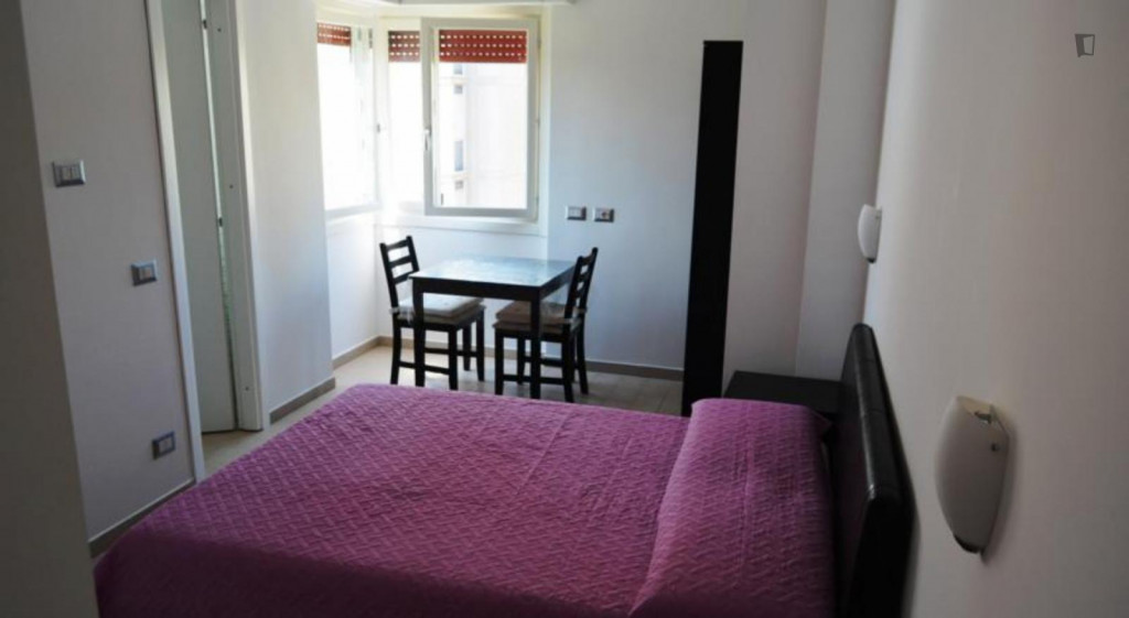 Comfy double bedroom with balcony and private bathroom not far from La Sapienza university - Rome - chambre - ImmoJeune