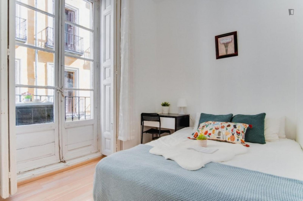 Stupendous double bedroom close to the Puertas de Sol square - Madrid - chambre - ImmoJeune
