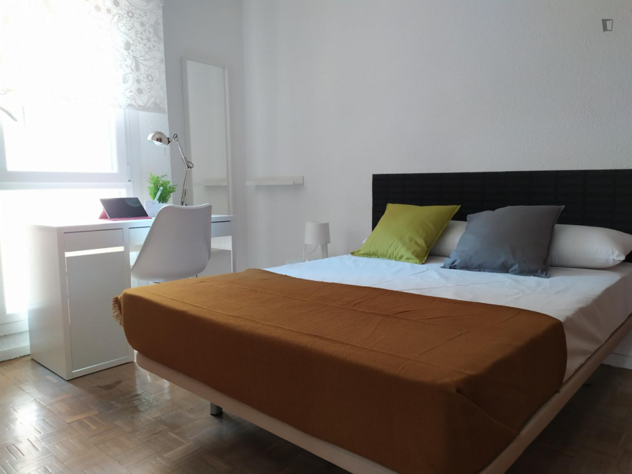 Bright double bedroom in a student flat, by the Manzanares river - Madrid - chambre - ImmoJeune