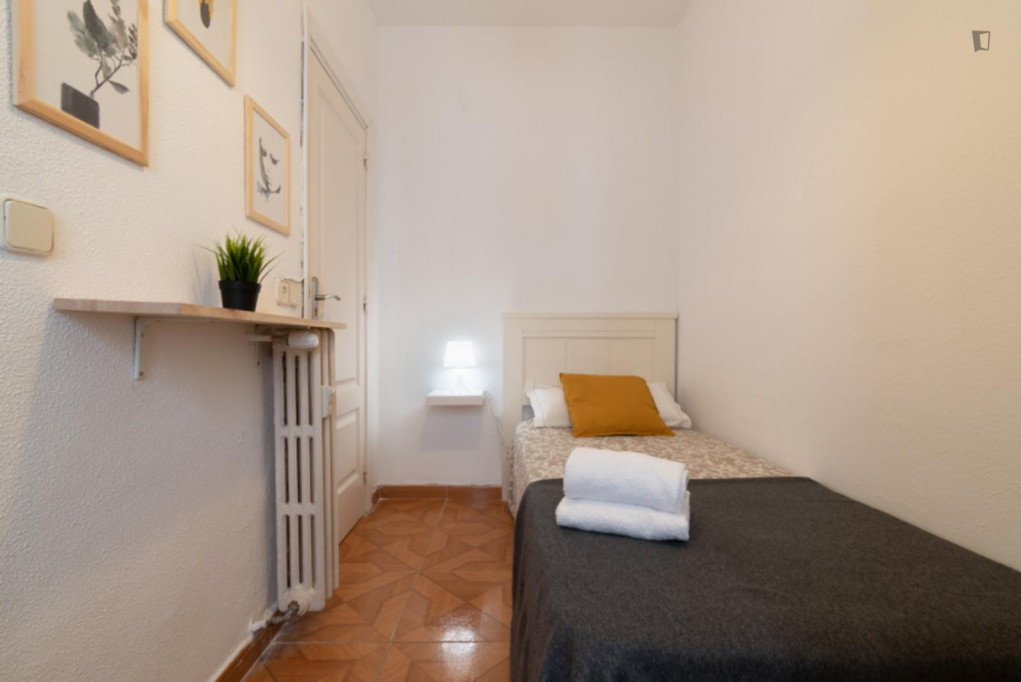 Wonderful single bedroom near the Chamartín transport station - Madrid - chambre - ImmoJeune